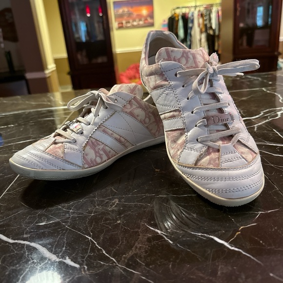 VINTAGE RARE Dior size 8 girly collection monogram Y2K sneakers - Picture 1 of 8